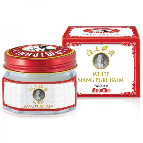 Siang Pure - White Balm for Massage 40 g. (Pack of 3) - Made in Thailand